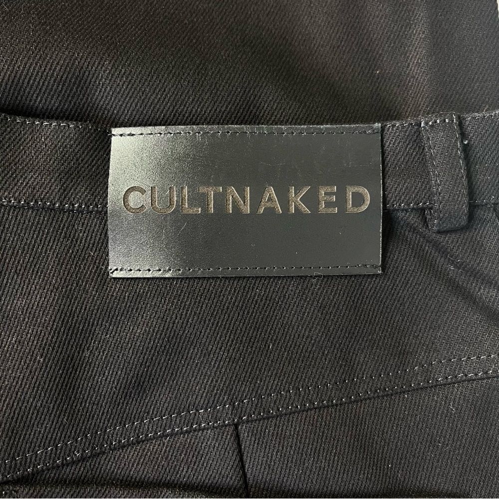 NEW CULTNAKED Denim Killa Trousers Noir Black Size XL - Picture 8 of 13